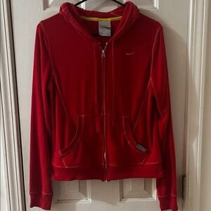 Nike Red Full-Zip Hoodie
